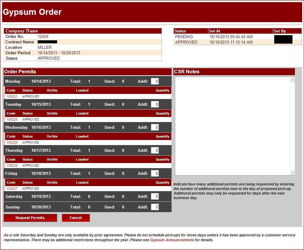 Order Detail Customer Page